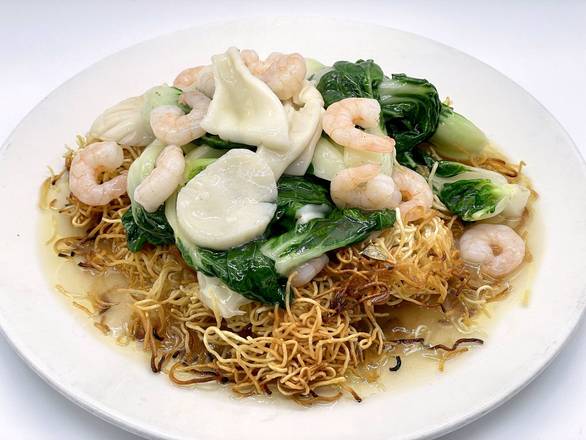 Nouilles Sautées aux Fruits de Mer/海鮮炒面/Seafood Fried Noodles